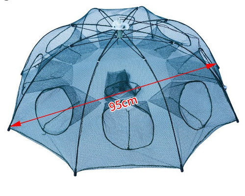 Load image into Gallery viewer, Strengthened 4-20 Holes Automatic Fishing Net Shrimp Cage Nylon Foldable Fish Trap Cast Net Cast Fold Crab Trap Fishing Network
