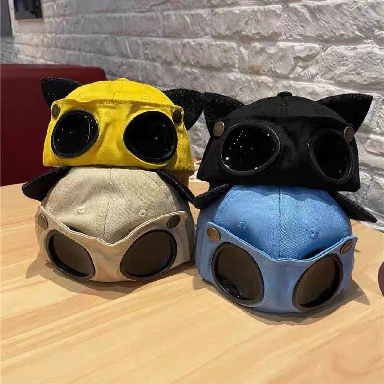 Mars Cartoon Pilot Hat With Sunglasses