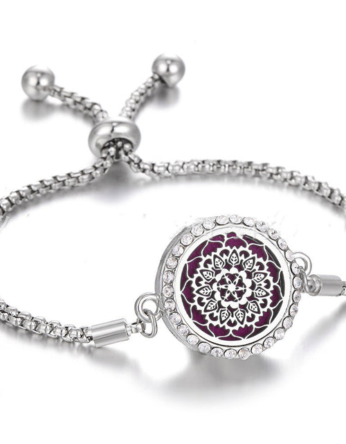 Load image into Gallery viewer, Hollow Stainless Steel Adjustable Aromatherapy Bracelet Jewelry
