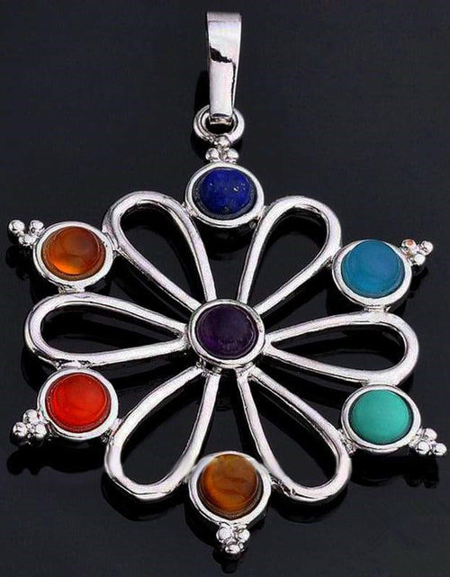 Load image into Gallery viewer, Chakra Balancing Pendant - 7 Reiki Symbols for Harmony &amp; Wellness
