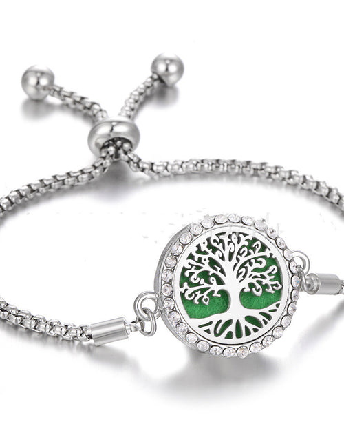 Load image into Gallery viewer, Hollow Stainless Steel Adjustable Aromatherapy Bracelet Jewelry
