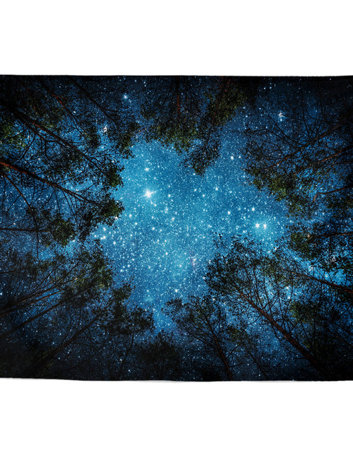 Load image into Gallery viewer, Forest Tapestry Wall Hanging Psychedelic Trees And Stars Fabric Tapestry Home Decor Polyester Table Cover Forest Night Tapestry Forest Tapestry Wall Hanging Psychedelic Trees And Stars Fabric Tapes
