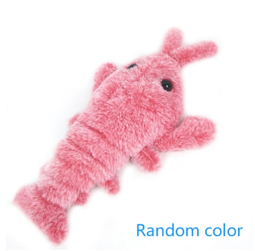 Load image into Gallery viewer, Pet Toys Electric Jumping Shrimp USB Charging Simulation Lobster Funny Cat Plush Pets Toy
