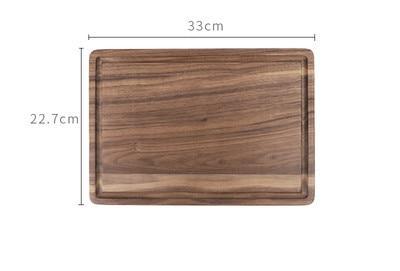 Load image into Gallery viewer, Black Walnut Wood Cutting Board Creative Whole Tray Fruit Chopping Cutting Board Wood Chopping Blocks For Kitchen
