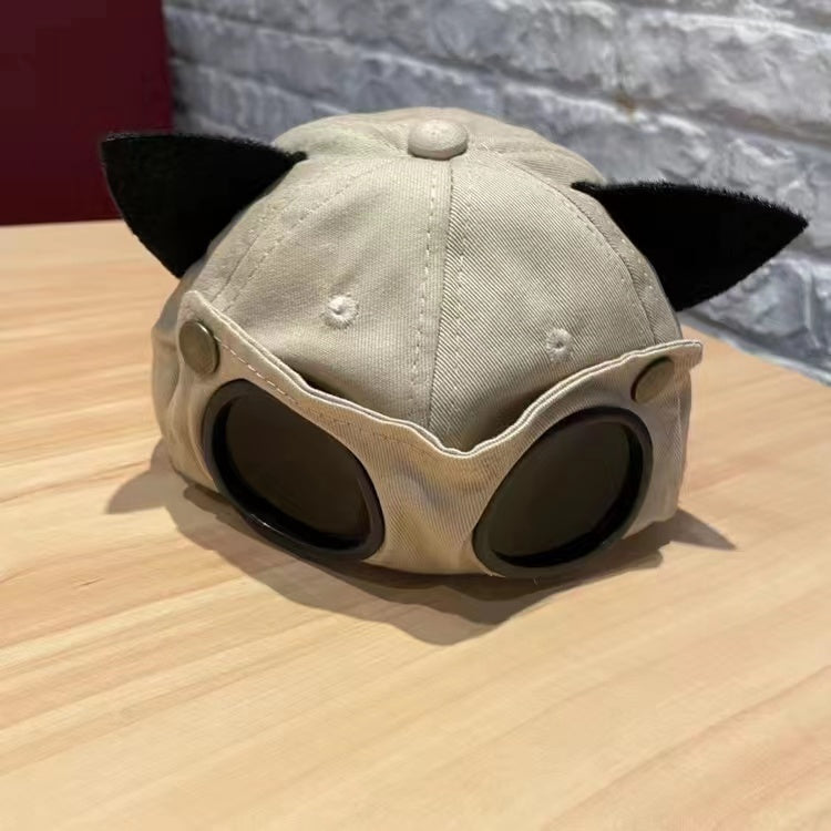 Mars Cartoon Pilot Hat With Sunglasses