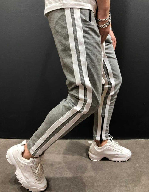 Load image into Gallery viewer, Men Sports Zipper Casual Pants
