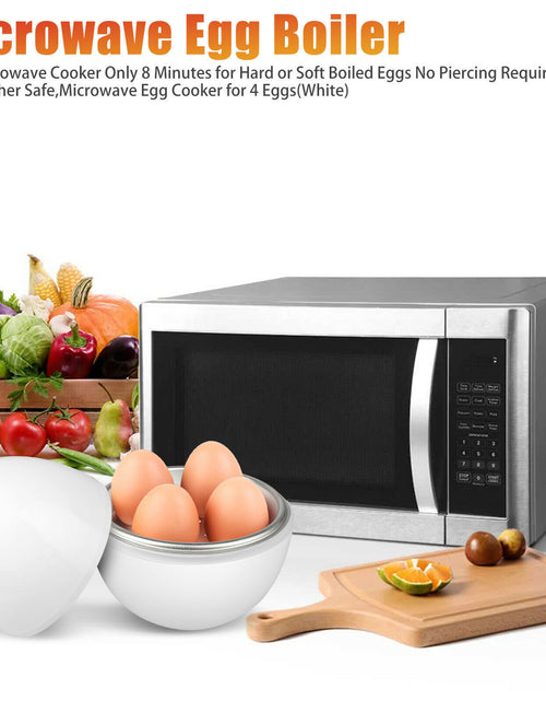 Load image into Gallery viewer, Microwave Egg Steamer Boiler Cooker Easy Quick 5 Minutes Hard Or Soft Boiled Kitchen Cooking Tools
