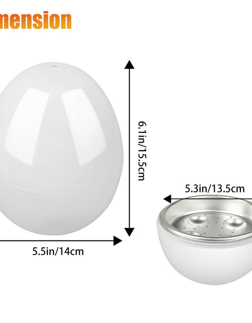 Load image into Gallery viewer, Microwave Egg Steamer Boiler Cooker Easy Quick 5 Minutes Hard Or Soft Boiled Kitchen Cooking Tools
