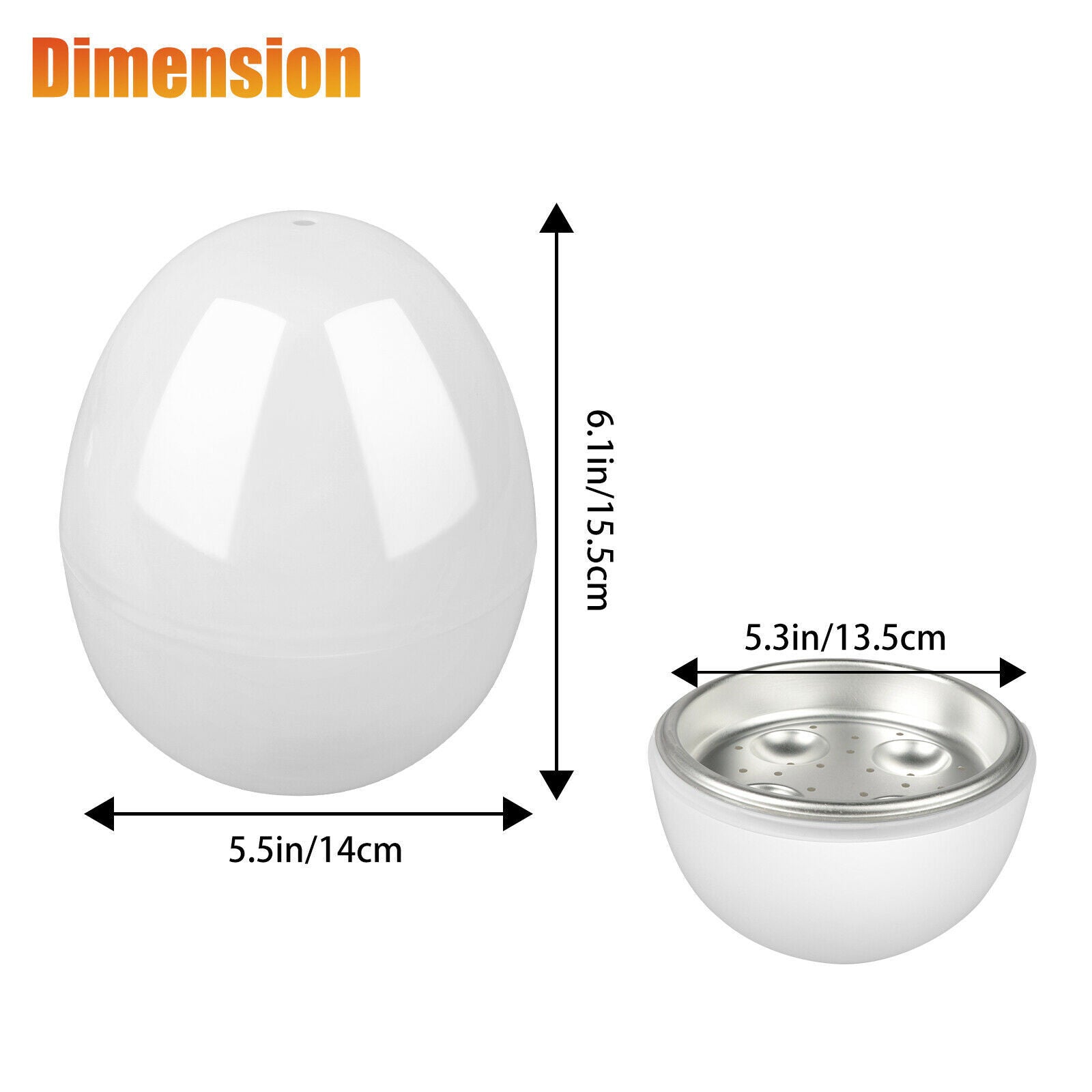 Microwave Egg Steamer Boiler Cooker Easy Quick 5 Minutes Hard Or Soft Boiled Kitchen Cooking Tools