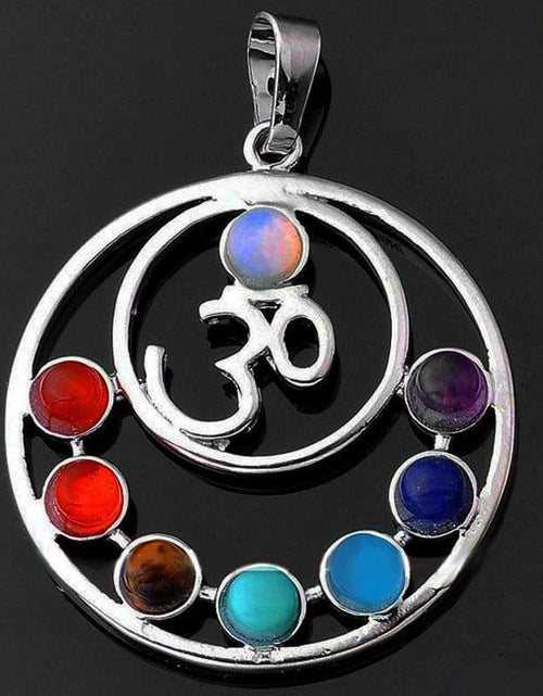 Load image into Gallery viewer, Chakra Balancing Pendant - 7 Reiki Symbols for Harmony &amp; Wellness
