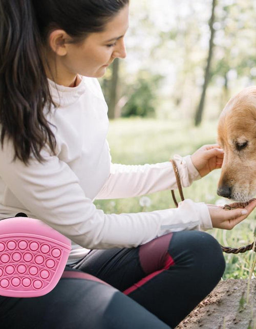 Load image into Gallery viewer, Bag Silicone Feed Dogs Treat Pouch Pet Training Bag Bundle Pocket Waist Pack Pet Portable Dog Training Waist Bag Treat Snack Bait Dogs Soft Washable Outdoor Feed Storage Pouch Food Reward Silica Bags
