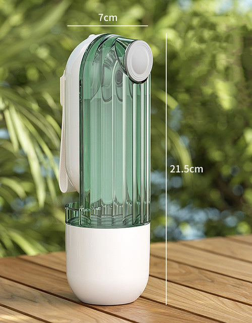 Load image into Gallery viewer, 2 In 1 Pet Water Cup Segment Design Green Dog Walking Portable Drinking Cup Dog Feeding Supplies Pet Supplies Dog Walking Water Feeder Pets Products
