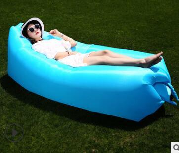 Load image into Gallery viewer, Inflatable Sofa Lazy Bag Camping Air Bed Lounger
