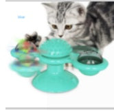 Cat Rotating Windmill Multi-Function Toys Itch Scratching Device Teeth Shining Toy