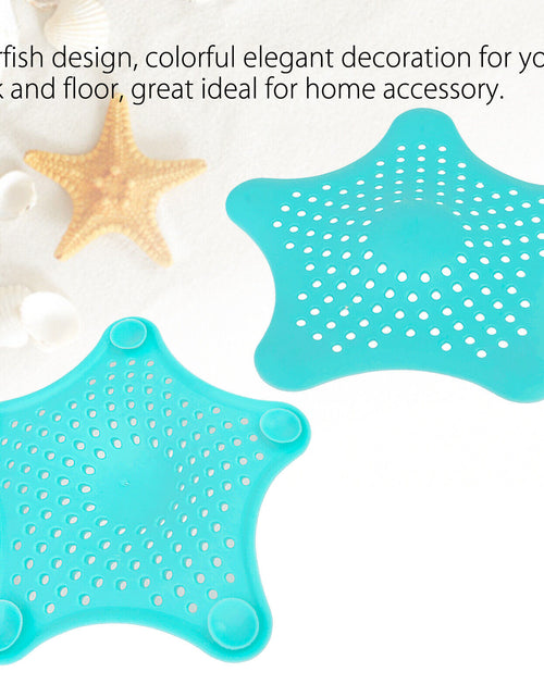 Load image into Gallery viewer, 3PCS Silicone Starfish-shaped Sink Drain Filter Bathtub Hair Catcher Stopper Drain Hole Filter Strainer For Bathroom Kitchen Toilet
