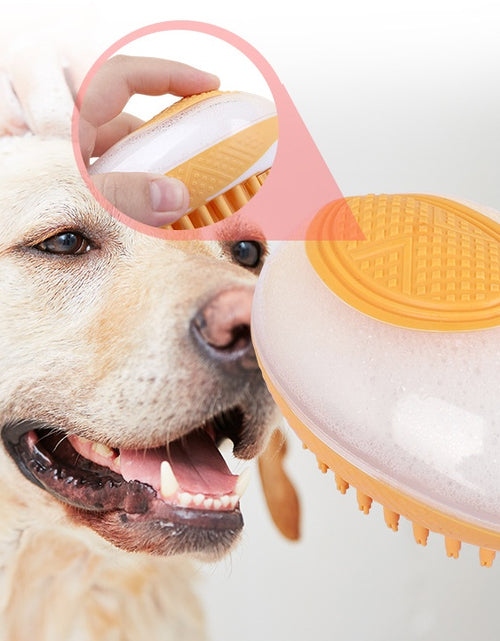 Load image into Gallery viewer, Dog Cat Bath Brush 2-in-1 Pet SPA Massage Comb Soft Silicone Pets Shower Hair Grooming Cmob Dog Cleaning Tool Pet Products
