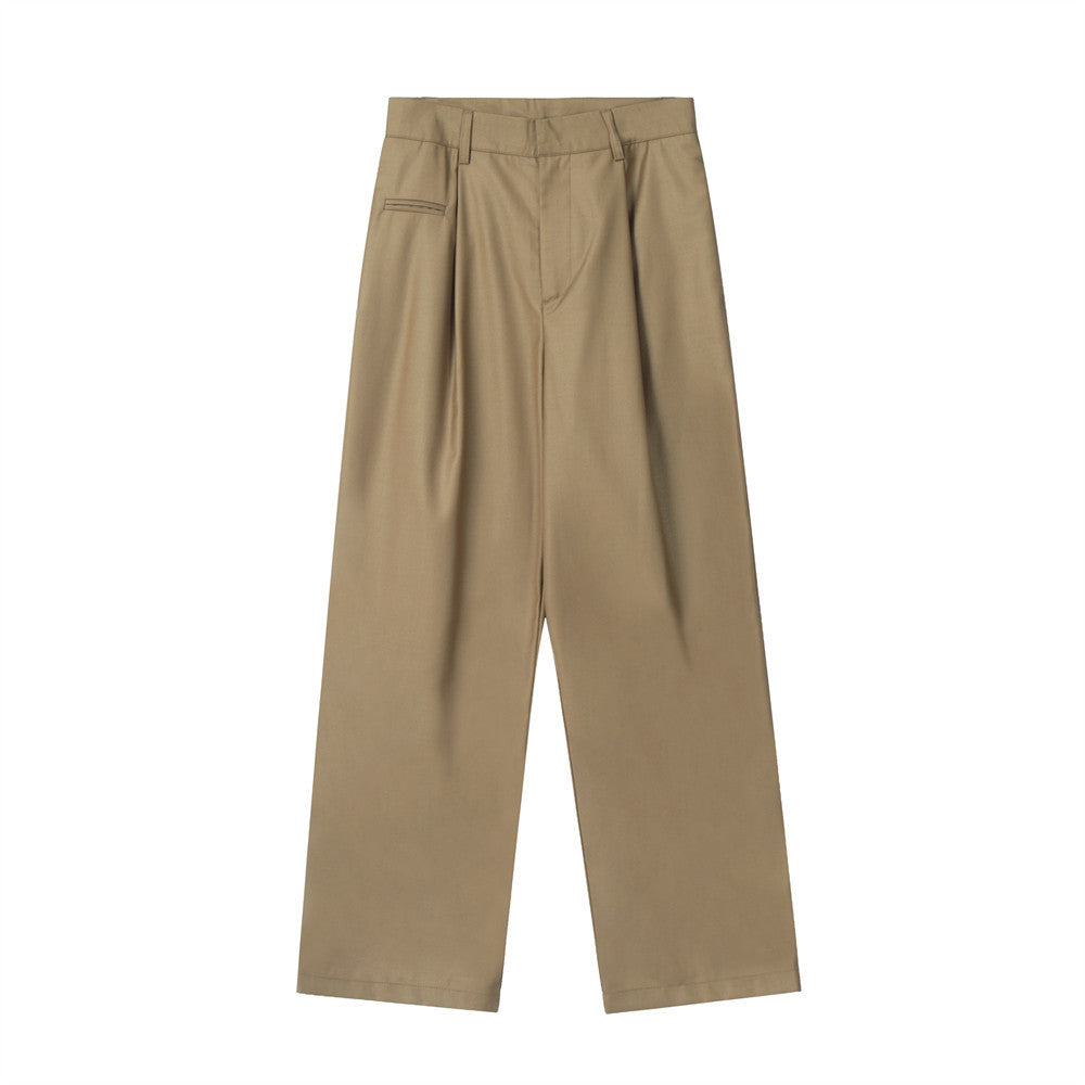 American High Street Casual Straight-leg Suit Pants Men