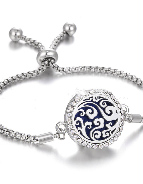 Load image into Gallery viewer, Hollow Stainless Steel Adjustable Aromatherapy Bracelet Jewelry
