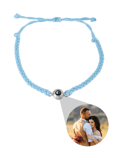 Load image into Gallery viewer, Creative Customized Color Photo Projection Bracelet Hand Woven Lovers Personality Jewelry For Men And Women Valentine&#39;s Day Gift
