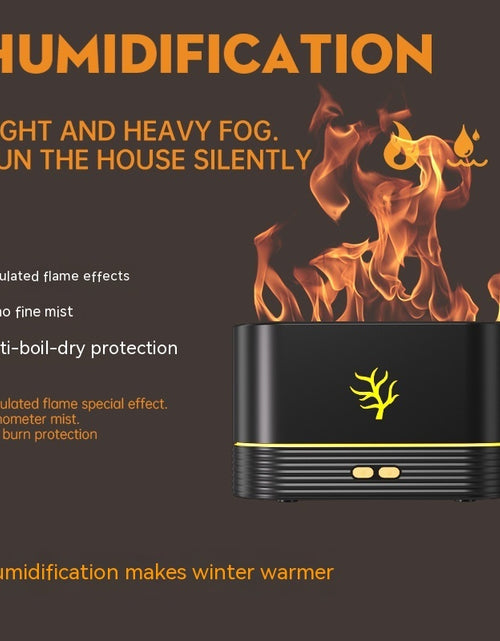 Load image into Gallery viewer, Flame Humidifier USB Smart Timing LED Electric Aroma Diffuser Simulation Fire Night Lamp Home Decor
