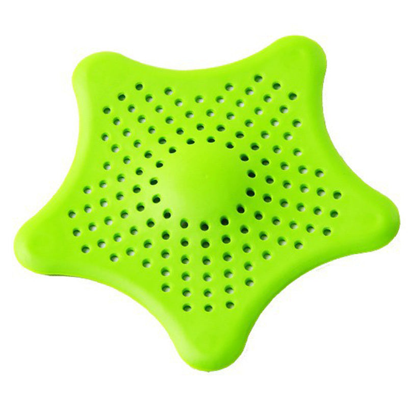 3PCS Silicone Starfish-shaped Sink Drain Filter Bathtub Hair Catcher Stopper Drain Hole Filter Strainer For Bathroom Kitchen Toilet