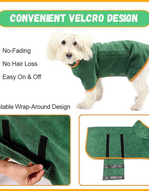 Load image into Gallery viewer, Absorbent Pet Bathrobe With Waist-wrapped Microfiber
