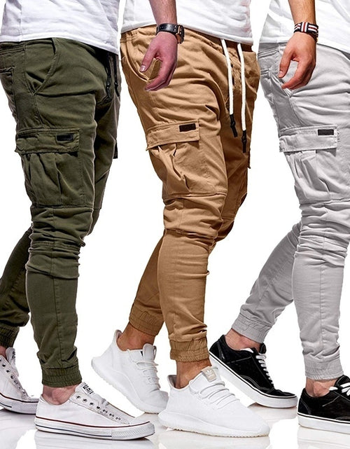 Load image into Gallery viewer, Men Autumn Thin Cotton Casual Pants
