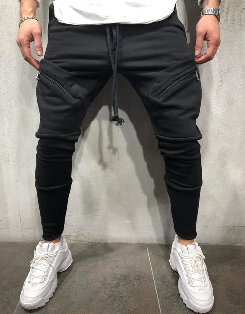 Load image into Gallery viewer, Men Sports Zipper Casual Pants
