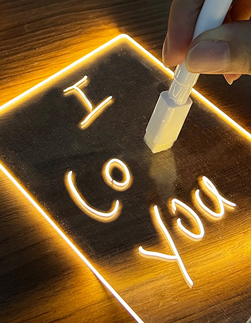 Load image into Gallery viewer, Creative Note Board Creative Led Night Light USB Message Board Holiday Light With Pen Gift For Children Girlfriend Decoration Night Lamp
