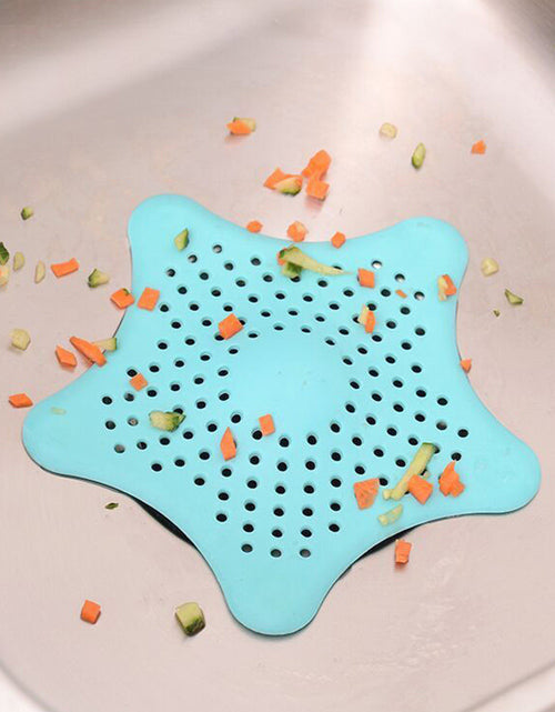 Load image into Gallery viewer, 3PCS Silicone Starfish-shaped Sink Drain Filter Bathtub Hair Catcher Stopper Drain Hole Filter Strainer For Bathroom Kitchen Toilet
