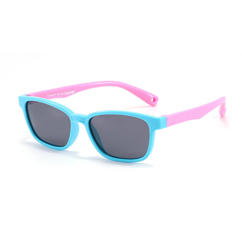 New Square Children's Silicone Sunglasses Polarized Sunglasses