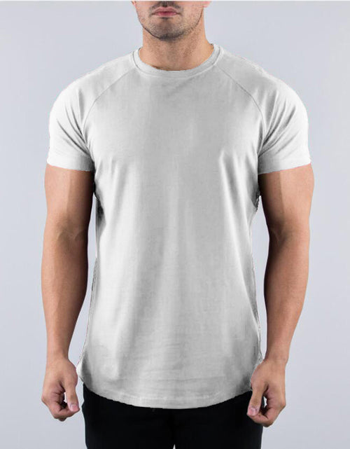 Load image into Gallery viewer, Solid Color Fitness Half Sleeve Bottoming Shirt
