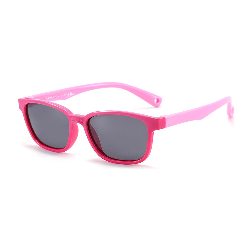 New Square Children's Silicone Sunglasses Polarized Sunglasses