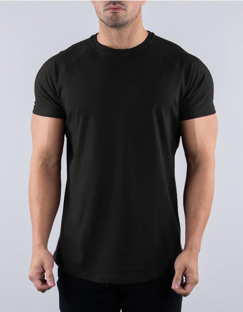 Load image into Gallery viewer, Solid Color Fitness Half Sleeve Bottoming Shirt
