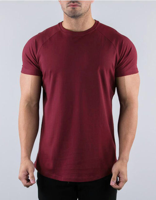 Load image into Gallery viewer, Solid Color Fitness Half Sleeve Bottoming Shirt
