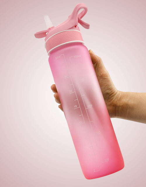 Load image into Gallery viewer, Water Bottle Scrub Bounce Cover Straw Space Cup Sports Water Bottle
