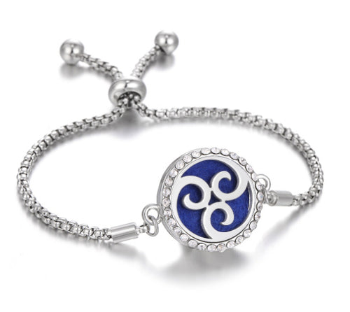 Load image into Gallery viewer, Hollow Stainless Steel Adjustable Aromatherapy Bracelet Jewelry
