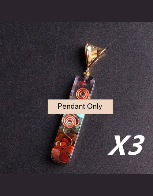 Load image into Gallery viewer, Gravel Seven Chakra Spirit Pendant
