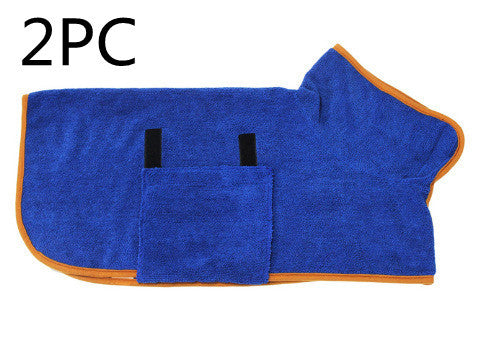 Load image into Gallery viewer, Absorbent Pet Bathrobe With Waist-wrapped Microfiber
