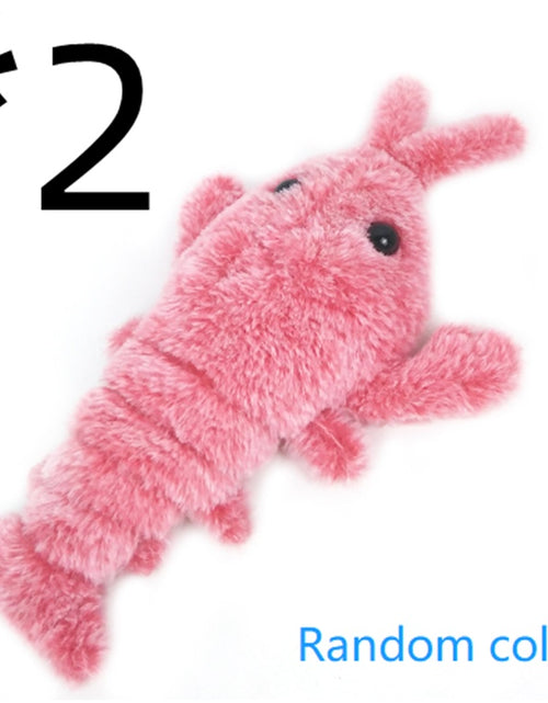 Load image into Gallery viewer, Pet Toys Electric Jumping Shrimp USB Charging Simulation Lobster Funny Cat Plush Pets Toy
