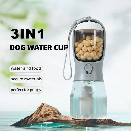 Load image into Gallery viewer, Dog Water Cup Drinking Food Garbage Bag Three-in-one Portable Small Multi-functional Pet Cups Pets Supplies
