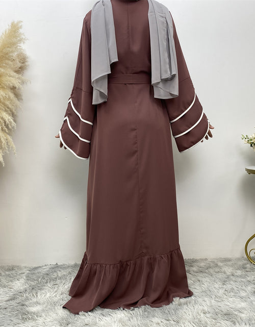 Load image into Gallery viewer, Muslim Fashion Dress At Hem For Women
