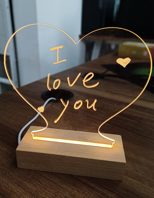 Load image into Gallery viewer, Creative Note Board Creative Led Night Light USB Message Board Holiday Light With Pen Gift For Children Girlfriend Decoration Night Lamp
