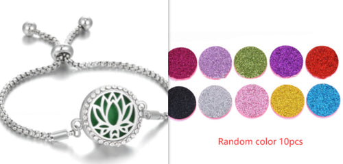 Load image into Gallery viewer, Hollow Stainless Steel Adjustable Aromatherapy Bracelet Jewelry
