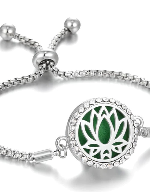 Load image into Gallery viewer, Hollow Stainless Steel Adjustable Aromatherapy Bracelet Jewelry
