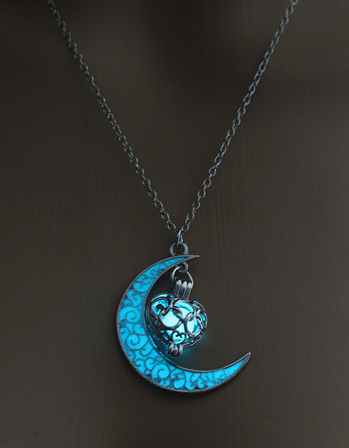 Load image into Gallery viewer, Glowing Pendant Necklaces Silver Plated Chain Necklaces
