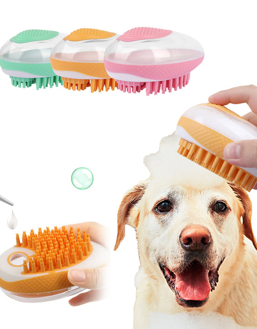 Load image into Gallery viewer, Dog Cat Bath Brush 2-in-1 Pet SPA Massage Comb Soft Silicone Pets Shower Hair Grooming Cmob Dog Cleaning Tool Pet Products
