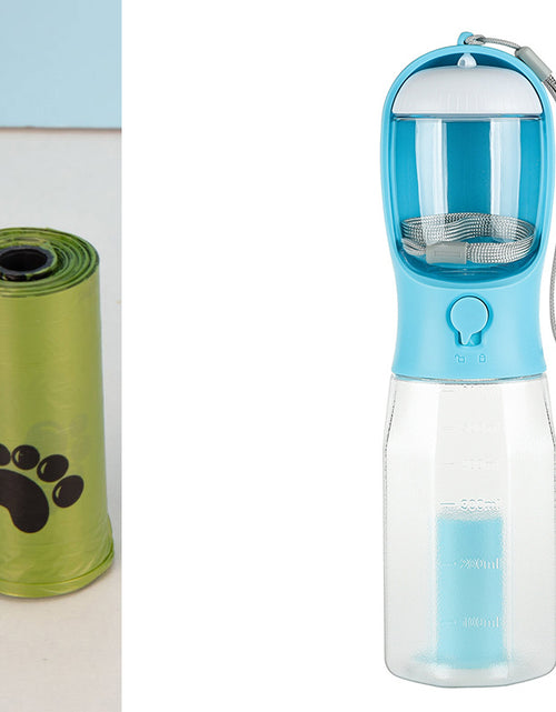 Load image into Gallery viewer, Portable Cat Dog Water Bottle Food Feeder Drinker Poop Dispenser 3 In 1 Leak-proof Multifunctional Dog Water Bottle Pet Products
