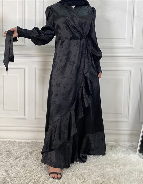 Load image into Gallery viewer, New Fashion Women&#39;s Clothing Patchwork Muslim Dress
