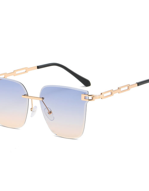 Load image into Gallery viewer, Frameless Trimming Sunglasses Metal Hollow Gradient Color Sunglasses
